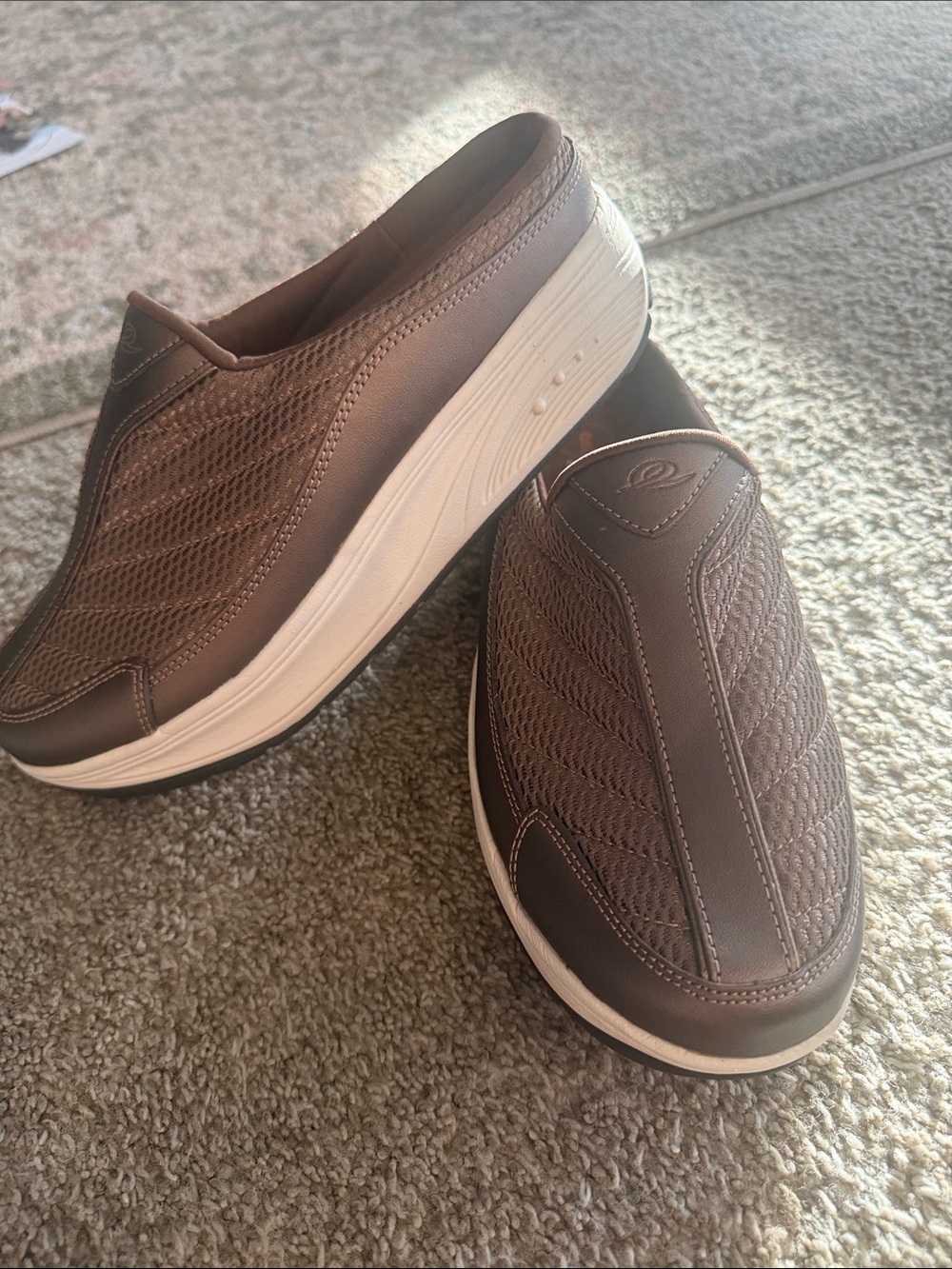 Anti gravity easyspirit Brown Slip-On Comfort Walking Shoes size 8.5